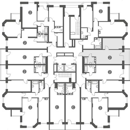 Продажа 2-комнатной квартиры 45,7 м², 3/17 этаж