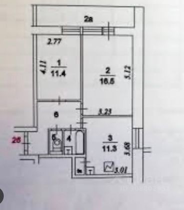 Продажа 2-комнатной квартиры 50,2 м², 3/16 этаж