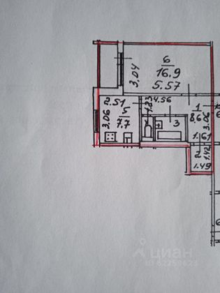 Продажа 1-комнатной квартиры 39,9 м², 2/5 этаж