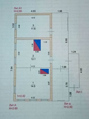 Продажа дома, 38,2 м², с участком 27 соток