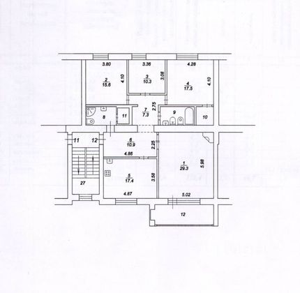 Продажа 4-комнатной квартиры 122,4 м², 2/3 этаж