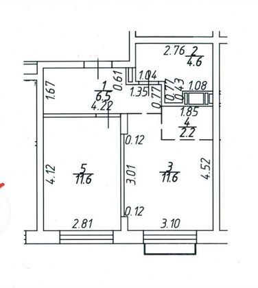 Продажа 1-комнатной квартиры 37 м², 8/8 этаж