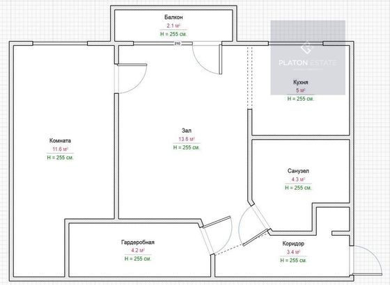Продажа 2-комнатной квартиры 42 м², 3/5 этаж