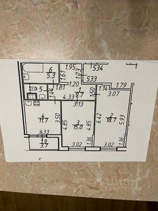Аренда 2-комнатной квартиры 65 м², 11/18 этаж