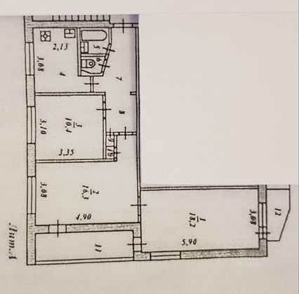 Продажа 3-комнатной квартиры 63,1 м², 2/9 этаж