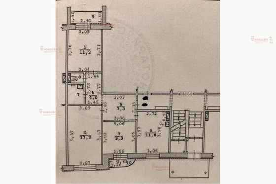 Продажа 3-комнатной квартиры 64,4 м², 1/6 этаж