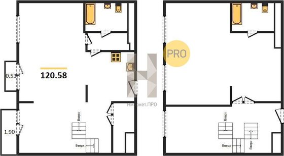 Продажа 3-комнатной квартиры 120,6 м², 24/25 этаж