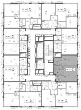 Продажа 1-комнатной квартиры 41,5 м², 28/30 этаж