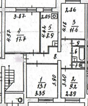 Продажа 4-комнатной квартиры 74,3 м², 1/5 этаж