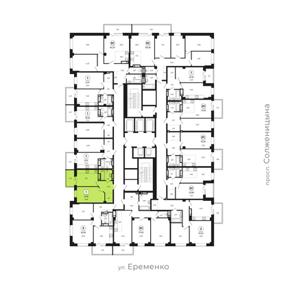 Продажа 1-комнатной квартиры 41 м², 24/24 этаж