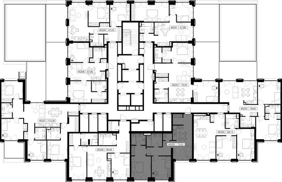 Продажа 2-комнатной квартиры 73 м², 2/15 этаж