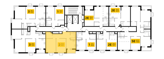 Продажа 2-комнатной квартиры 60,1 м², 24/24 этаж