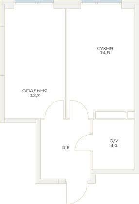 Продажа 1-комнатной квартиры 38,2 м², 11/23 этаж