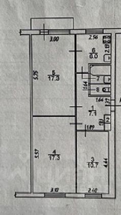 Продажа 3-комнатной квартиры 65,2 м², 5/5 этаж