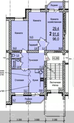 Продажа 4-комнатной квартиры 100,3 м², 2/5 этаж