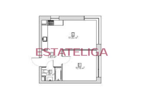 Продажа 1-комнатной квартиры 36,3 м², 20/21 этаж