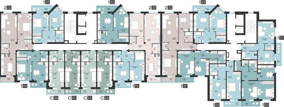 Продажа 2-комнатной квартиры 74,8 м², 2/13 этаж