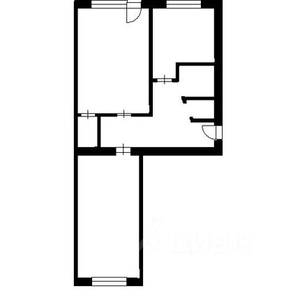 Продажа 2-комнатной квартиры 47 м², 2/5 этаж