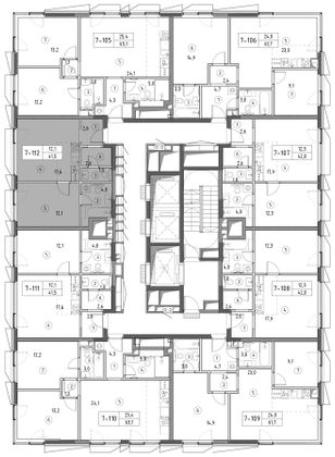 Продажа 1-комнатной квартиры 41,1 м², 15/30 этаж