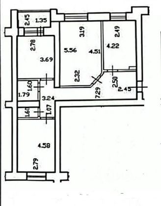 Продажа 3-комнатной квартиры 69,4 м², 2/9 этаж