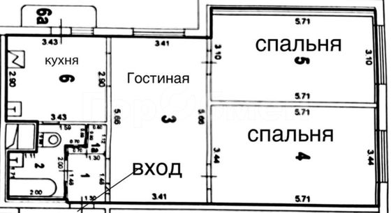 Продажа 3-комнатной квартиры 77,7 м², 15/22 этаж