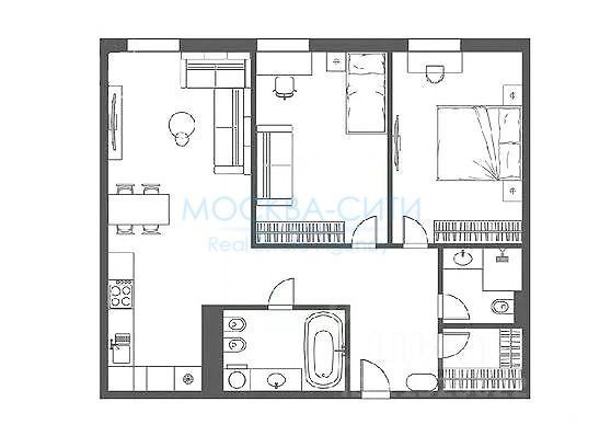 Продажа 3-комнатной квартиры 107 м², 4/8 этаж