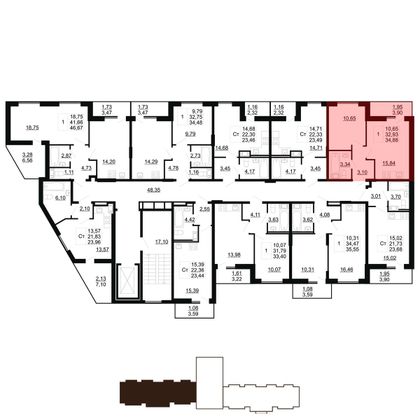 Продажа 1-комнатной квартиры 34,9 м², 5/11 этаж