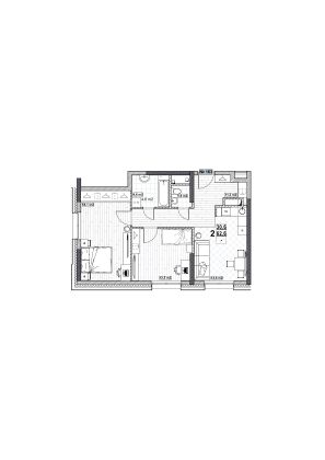 Продажа 2-комнатной квартиры 62,6 м², 4/24 этаж