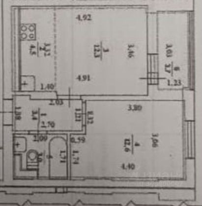 Продажа 2-комнатной квартиры 39 м², 12/19 этаж