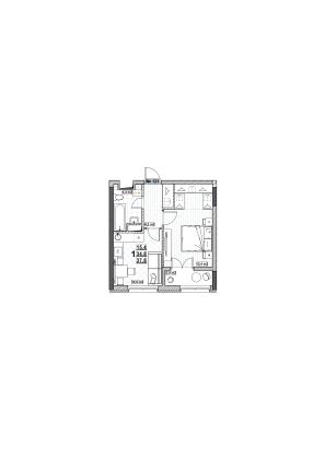 Продажа 1-комнатной квартиры 37,8 м², 15/24 этаж