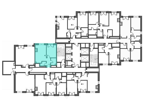 Продажа 1-комнатной квартиры 44,3 м², 26/28 этаж