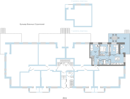 Продажа 3-комнатной квартиры 79 м², 1/4 этаж