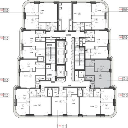 Продажа 1-комнатной квартиры 41,7 м², 22/53 этаж