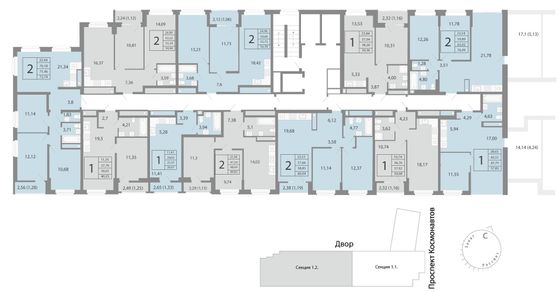 Продажа квартиры-студии 55,7 м², 24/26 этаж