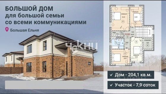 Продажа дома, 204 м², с участком 7,9 сотки