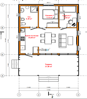 Продажа дома, 65 м², с участком 8 соток