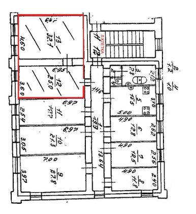 Продажа 2 комнат, 82 м², 2/4 этаж