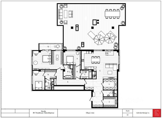 Продажа многокомнатной квартиры 192,1 м², 13/14 этаж