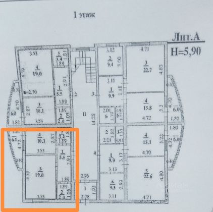 Продажа 1-комнатной квартиры 40 м², 1/2 этаж