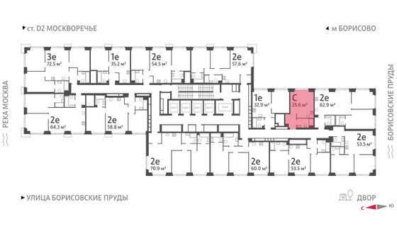 Продажа квартиры-студии 25,6 м², 24/52 этаж