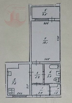 Продажа 1-комнатной квартиры 31 м², 6/9 этаж