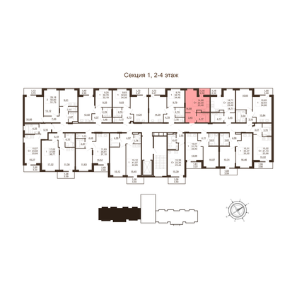 Продажа квартиры-студии 23,5 м², 2/11 этаж