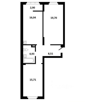 Продажа 2-комнатной квартиры 67,4 м², 8/8 этаж