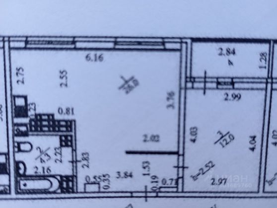 Продажа 1-комнатной квартиры 42,3 м², 20/26 этаж