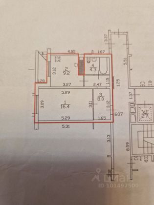 Продажа 1-комнатной квартиры 37,9 м², 1/18 этаж