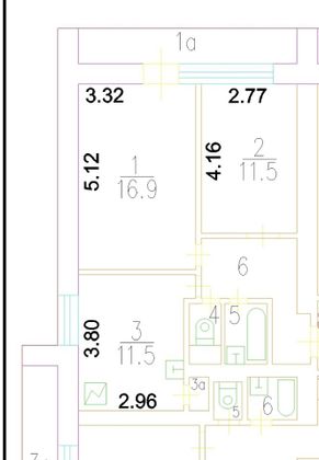 Продажа 2-комнатной квартиры 51,1 м², 13/16 этаж