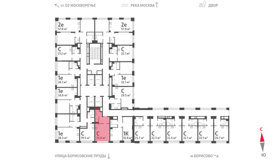 Продажа квартиры-студии 25 м², 3/30 этаж