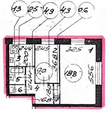 Продажа 2-комнатной квартиры 42 м², 1/5 этаж