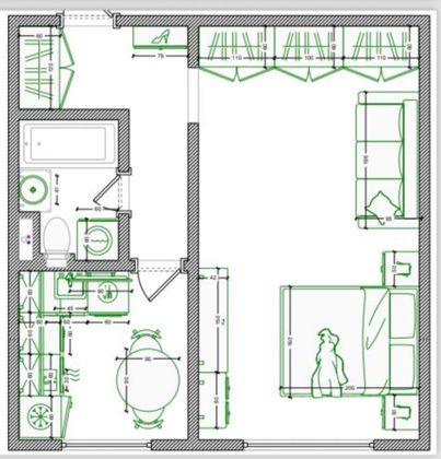 Продажа 1-комнатной квартиры 32,1 м², 6/9 этаж