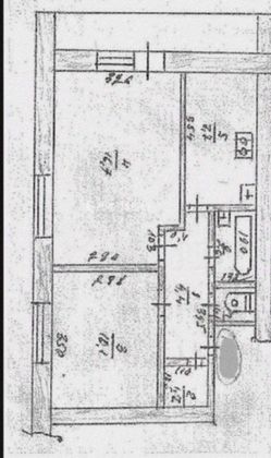 Продажа 2-комнатной квартиры 43,8 м², 3/3 этаж